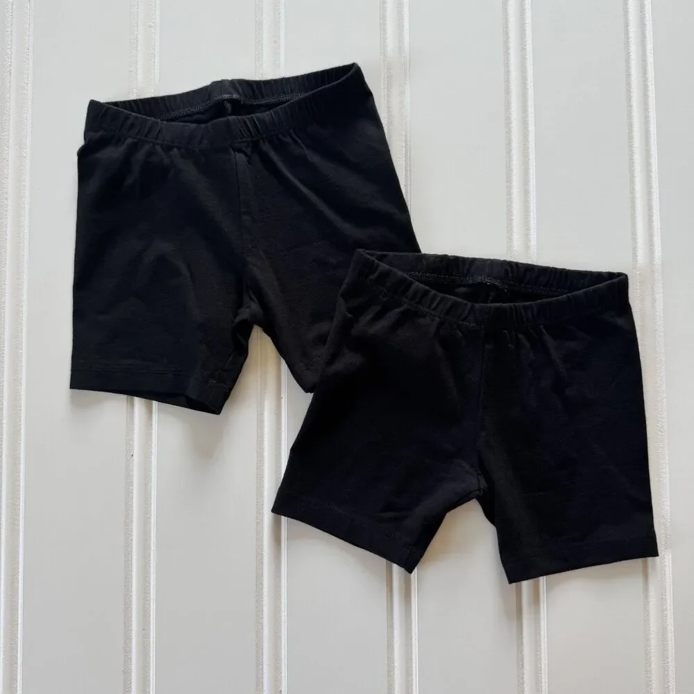 4/$10 - Old Navy Toddler Girls Basic Black Biker Shorts